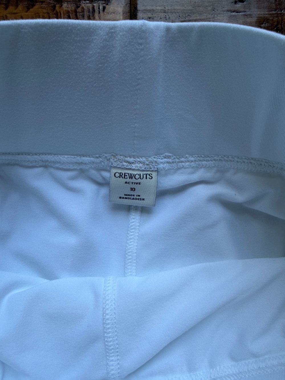 Crewcuts Girls' flutter short in performance jersey, Size 10, White - Picture 2 of 8